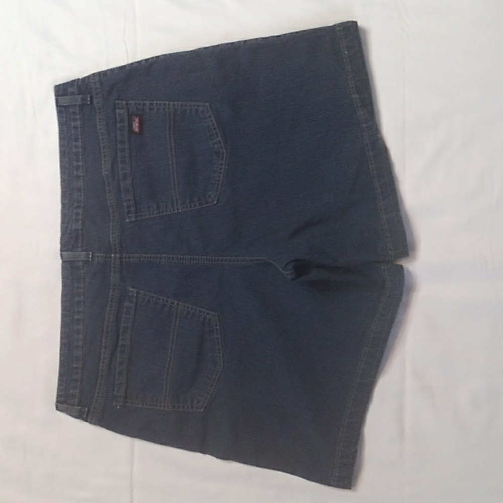 Women Genuine Dickies Relaxed Plus Size Stretch Denim Shorts Sz 18 - Picture 7 of 8
